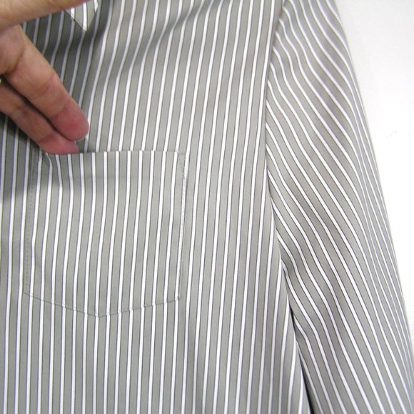 LAFAYETTE 148 GRAY STRIPED TUNIC MEDIUM - Picture 5 of 9